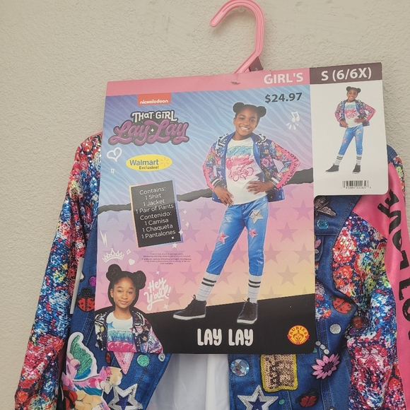 NWT Nickelodeon "That-Girl Lay-Lay" Girl's Halloween Costume 3 Piece S (6-6×) - Picture 2 of 9